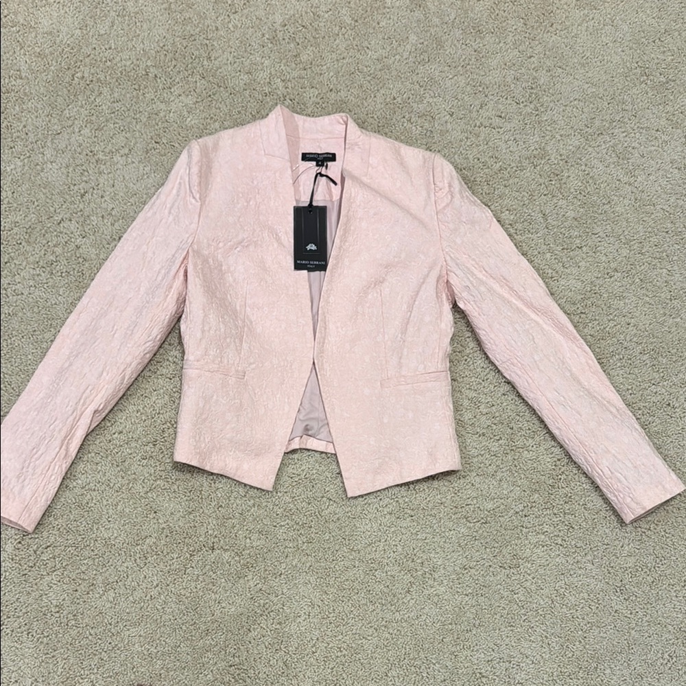 NWT Size 4 Mario Serrani Elegant Pink Women's Jacket